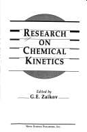 Tapa de Research on Chemical Kinetics