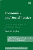 Tapa de Economics and social justice