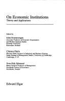 Tapa de On economic institutions