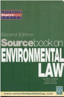 Tapa de Sourcebook on Environmental Law 2/e (Sourcebook)