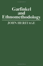 Tapa de Garfinkel and Ethnomethodology (Social & Political Theory)