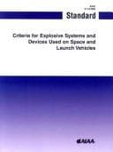 Tapa de Criteria for explosive systems and devices used on launch and space vehicles