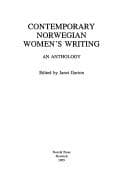 Tapa de Contemporary Norwegian women's writing