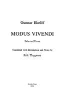 Tapa de Modus vivendi