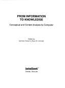 Tapa de From information to knowledge