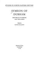 Tapa de Sumeon of Durham (Studies in Northeastern History)