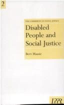 Tapa de Disabled People and Social Justice (Commission on Social Justice)