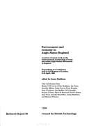 Tapa de Environment and Economy in Anglo-Saxon England