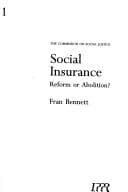 Tapa de Social Insurance - Reform or Abolition (Commission on Social Justice)
