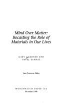 Tapa de Mind over matter