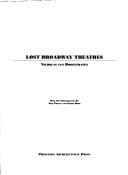 Tapa de Lost Broadway Theatres