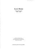 Tapa de Aldo Rossi