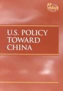 Tapa de U. S. Policy Toward China