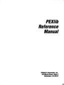 Tapa de PEXlib Reference Manual