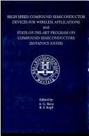 Tapa de High Speed Compound Semiconductor Devices for Wireless Applications and State-Of-The-Art Program on Compund Semiconductors XXXIII