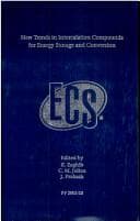 Tapa de New trends in intercalation compounds for energy storage and conversion