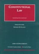 Tapa de 1999 supplement, Constitutional law, thirteenth edition
