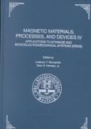 Tapa de Proceedings of the Fourth International Symposium on Magnetic Materials, Processes, and Devices