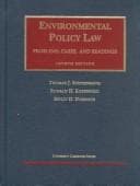 Tapa de Environmental policy law