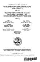 Tapa de Proceedings of the Symposium on Wide Bandgap Semiconductors and Devices and the Twenty-Third State-Of-The-Art Program on Compound Semiconductors (Sota (Proceedings)