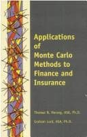 Tapa de Applications of Monte Carlo methods to finance and insurance