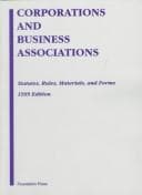 Tapa de Corporations and Business Associations Statutes, Rules and Forms