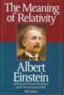 Tapa de The Meaning of Relativity