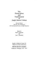 Tapa de The preservation and transmission of Anglo-Saxon culture