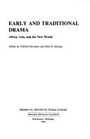 Tapa de Early and traditional drama