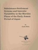 Tapa de Subsistence-settlement systems and intersite variability in the Moroiso phase of the early Jomon period of Japan