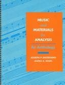 Tapa de Music and Materials for Analysis