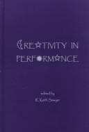 Tapa de Creativity in performance