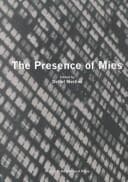 Tapa de The presence of Mies