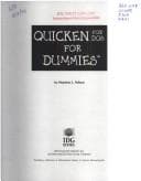 Tapa de Quicken 7.0 for DOS for Dummies