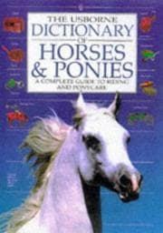 Tapa de Dictionary Of Horses And Ponies