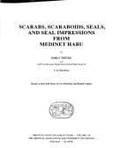 Tapa de Scarabs, scaraboids, seals, and seal impressions from Medinet Habu