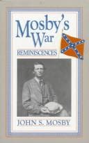 Tapa de Mosby's War Reminiscences
