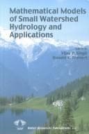 Tapa de Mathematical models of small watershed hydrology and applications