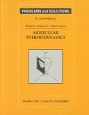 Tapa de Problems and Solutions to Accompany Molecular Thermodynamics