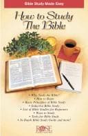 Tapa de How to Study the Bible (pamphlet)