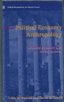 Tapa de From political economy to anthropology