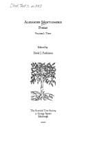 Tapa de Alexander Montgomerie: Poems: Volume I