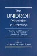 Tapa de The UNIDROIT principles in practice
