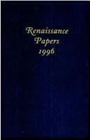 Tapa de Renaissance Papers 1996