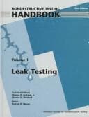 Tapa de Leak Testing (Nondestructive Testing Handbook (3rd ed.), V. 1.)