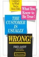 Tapa de The customer is usually wrong!