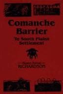 Tapa de The Comanche Barrier to South Plains Settlement