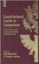Tapa de Constitutional courts in comparison