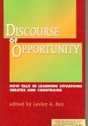 Tapa de Discourse of opportunity