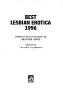 Tapa de Best lesbian erotica 1996